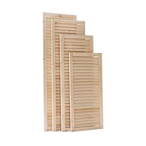Decorative wooden window Shutters - The window shutters are made of pine.