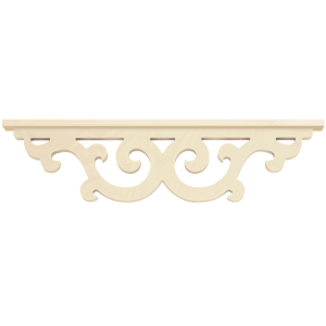 Middle bracket 001 - Classic wooden corbel & bracket buddy with decotaive wooden strip
