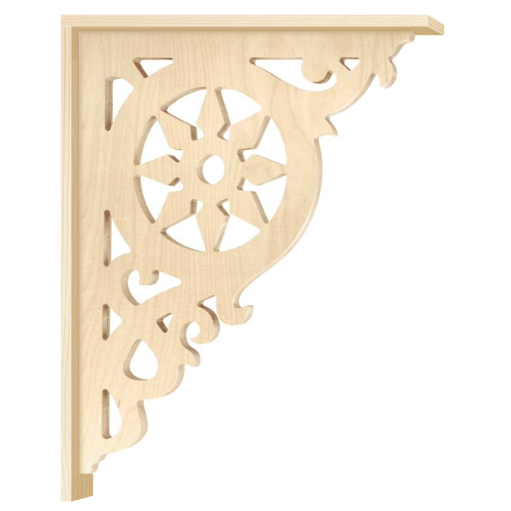 Bracket 003 – Victorian corbel for porch and veranda with decorative wooden strip