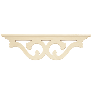 Middle bracket 001 - Classic wooden corbel & bracket buddy with decotaive wooden strip