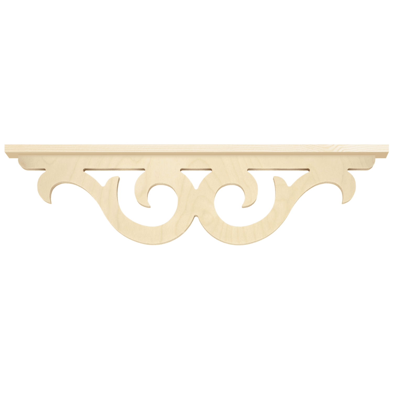 Middle bracket 016 - Classic wooden corbel & bracket buddy with decotaive wooden strip