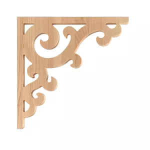 Zierkonsole für Veranda - Kiefernholz - Nr. 1-001-F