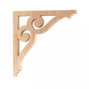 Wooden bracket - corbel in pine - model 016