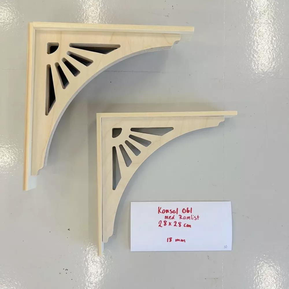 Bracket 061 - 28 x 28 cm, thickness 18/40 mm