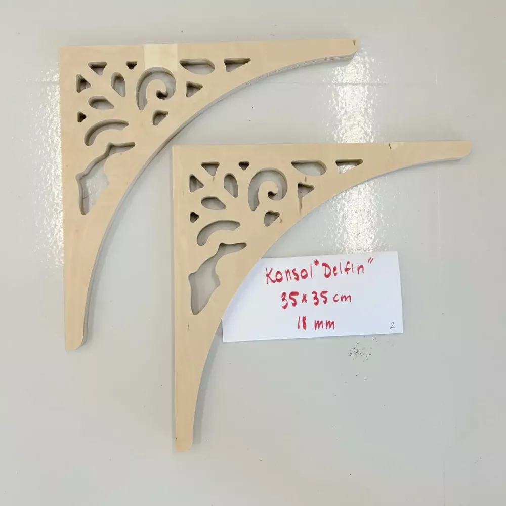 Bracket Delfin - 35 x 35 cm, thickness 18 mm