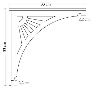 Eckkonsole 061 - Holzverzierungen für die Veranda.