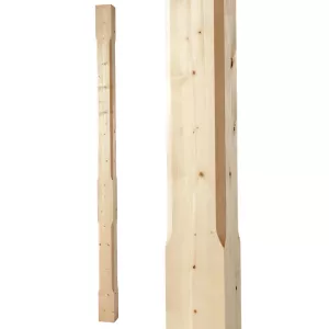 Stolpe/Pelare 2500 x 130 mm - Fasfräst - Nr. 30-NG-124