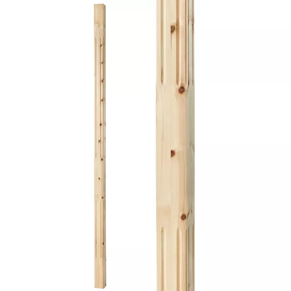 Stolpe/Pelare 2500 x 85 mm - Spårfräst - Nr. 30-NG-321