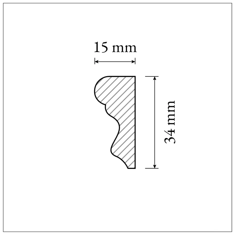 Wandrahmen 34 mm - Maßanfertigung