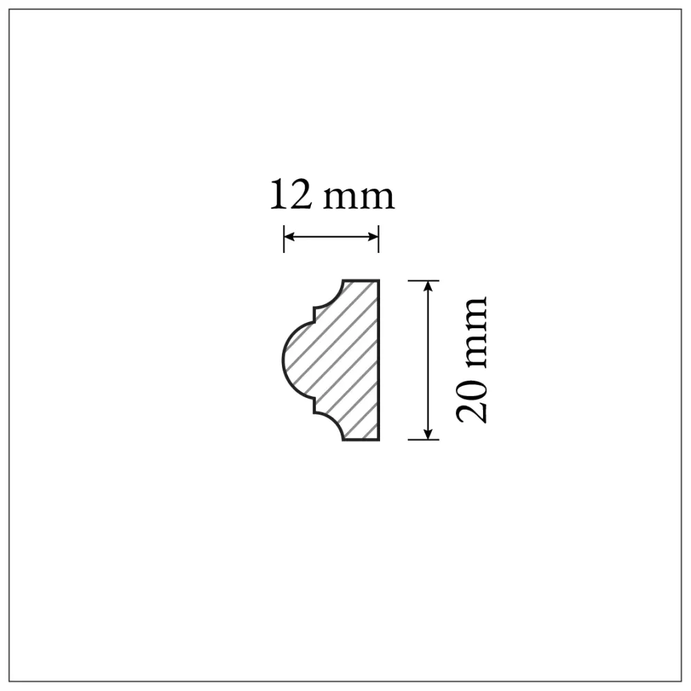 PROVBIT - Dekorlist 20 mm - Nr. 3116