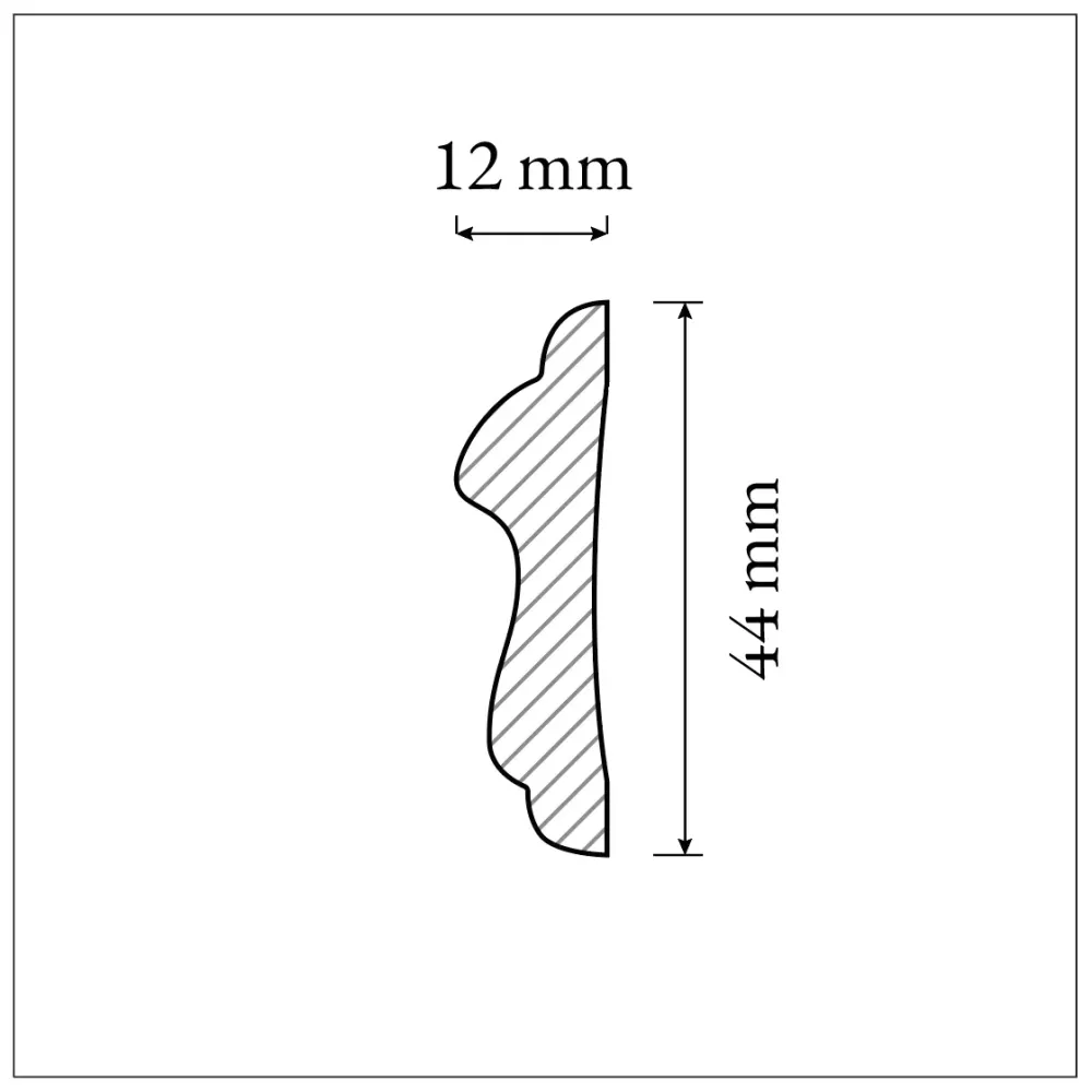 PROVBIT - Dekorlist 44 mm - Nr. 3142