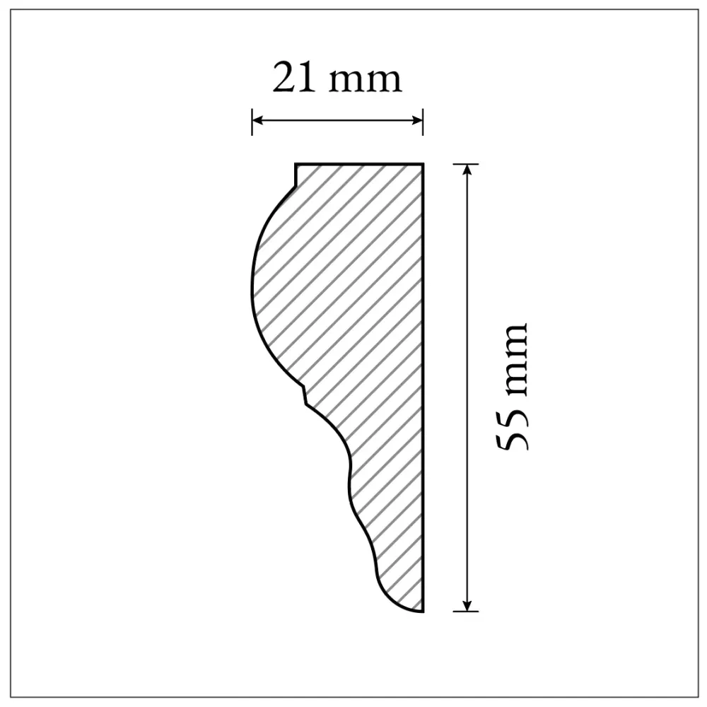 Wandleiste - 55 mm - Nr. 3310