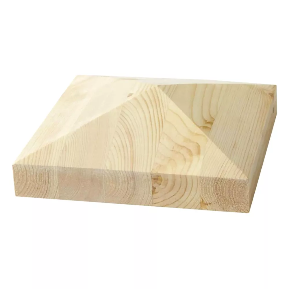 Wooden Post Cap - Pyramid - 195 x 195 mm - No. 34-169