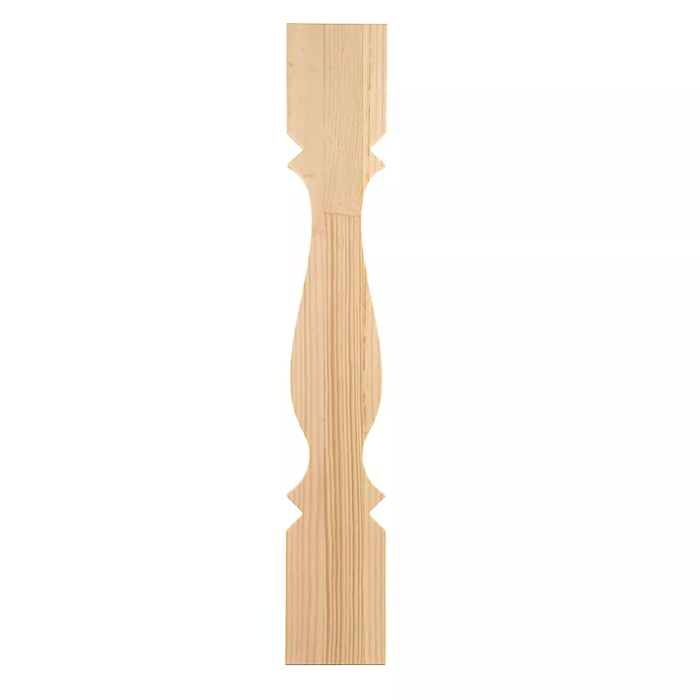 Wooden Victorian Baluster - Pine - No. 008-F