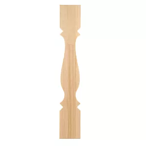 Wooden fence picket in pine - model 008