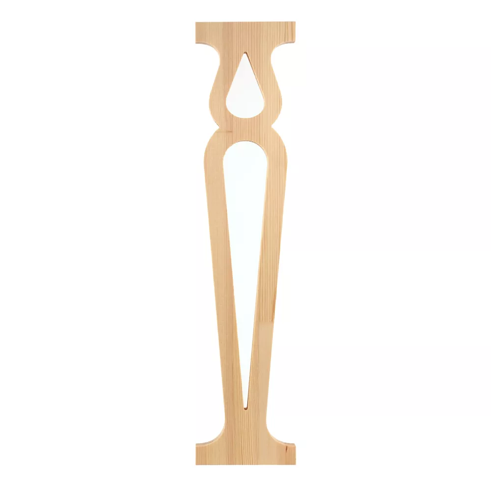 Wooden Victorian Baluster - Pine - No. 014-F