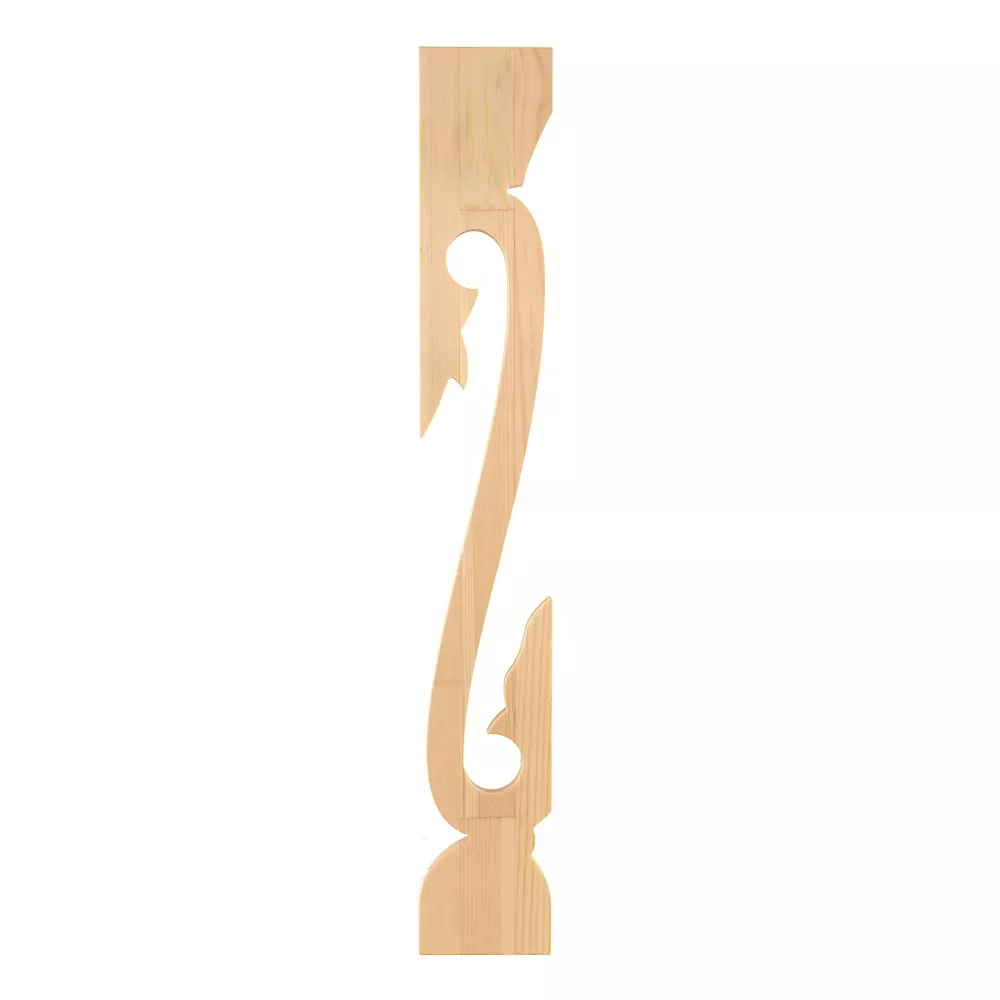Wooden Victorian Baluster - Pine - No. 020-F