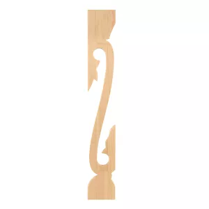 Wooden fence picket in pine - model 020