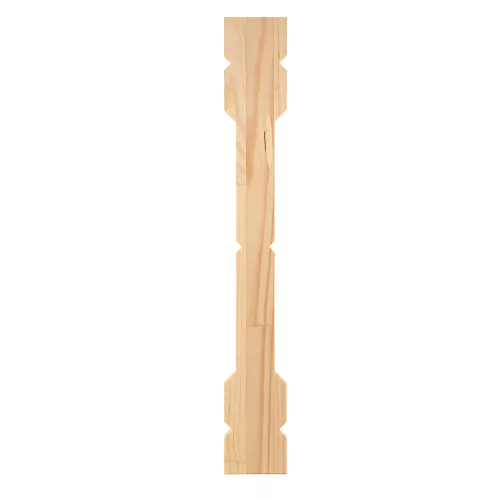 Wooden Flat Baluster - Pine - No. 022-F