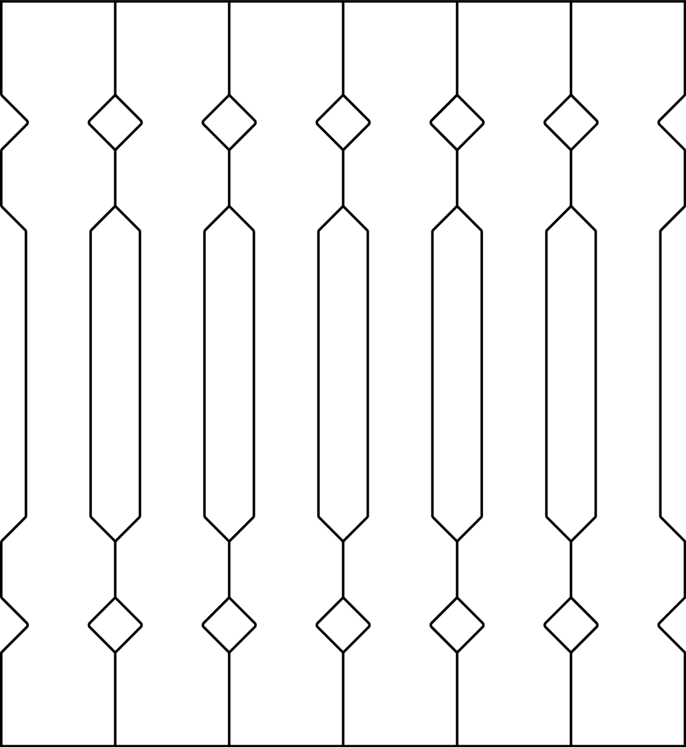 Ballaster Patterns Wooden Flat Baluster - Birch - No. 5-019b-B | Gaveldekor