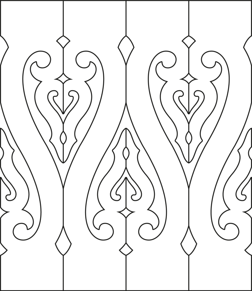 Ziergeländer 025 und Zierzäune im schwedischen Stil. Hergestellt aus Holz in Schweden.