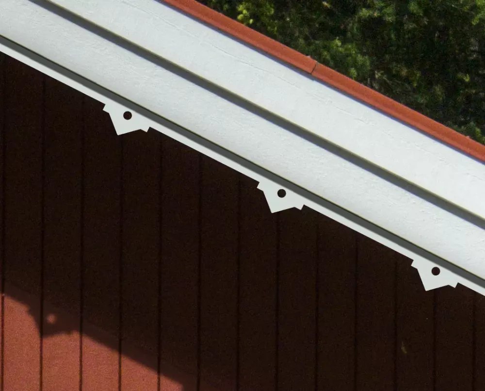 Running trim 023 - A red house with victorian decoration for eaves & bargeboards from Swedish Gaveldekor