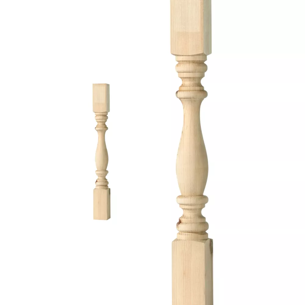 Stolpe 500 x 53 mm - Baluster Svarvad - Nr. 11-NG-102