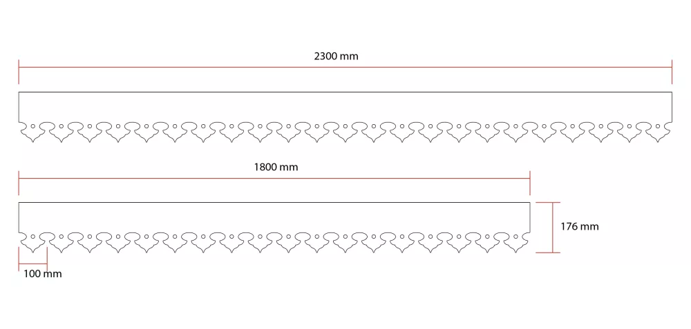 Victorian Bargeboard / Rake Board Trim - No. 9-029