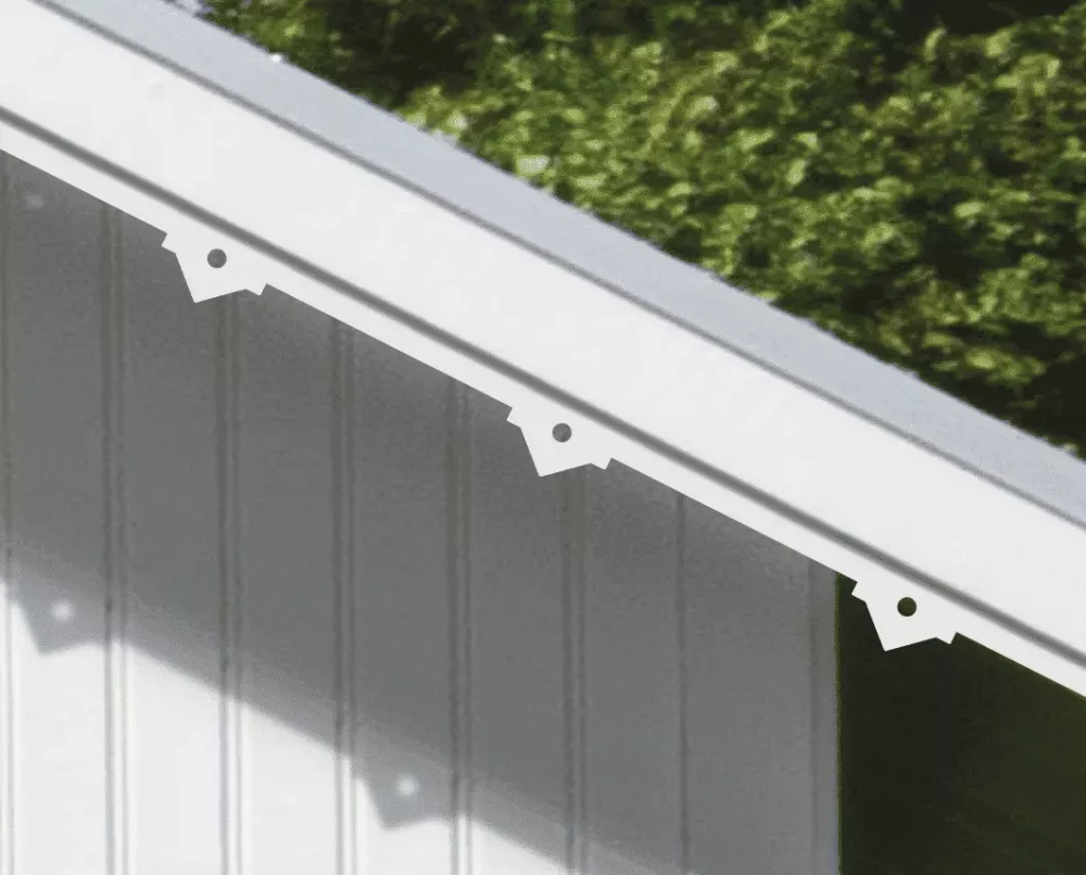 Running trim 023 - A white house with victorian decoration for eaves & bargeboards from Swedish Gaveldekor