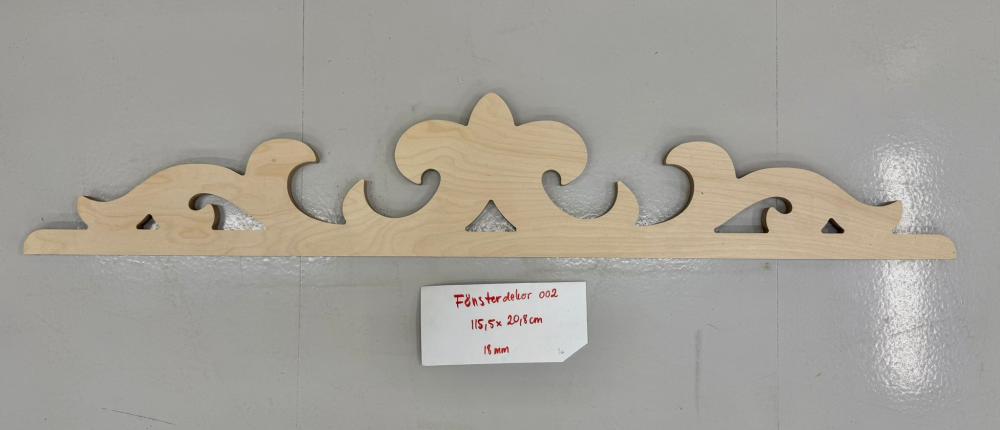 Wooden Victorian Onlay Applique - No. 3-002-B 21x116cm Birch 18mm OUTLET
