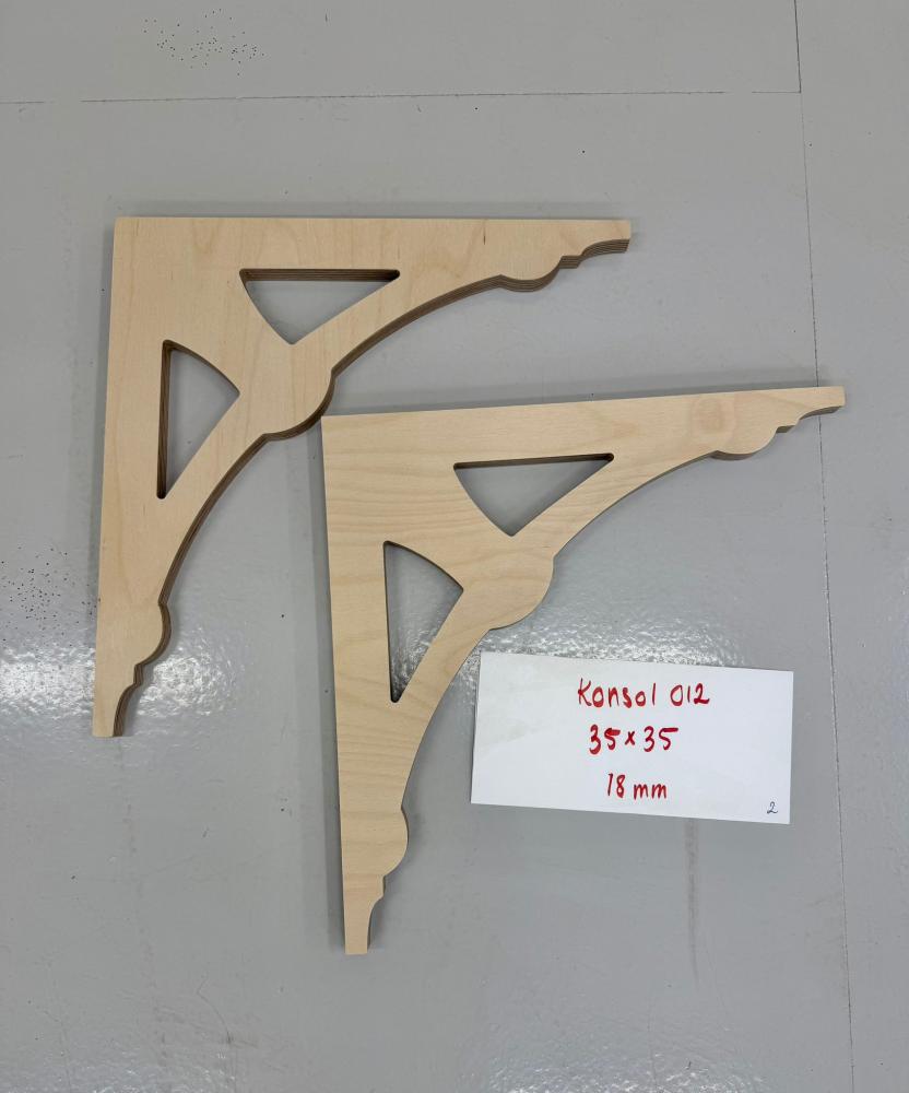 Wooden Victorian Bracket - No. 012-B 35x35cm Birch 18mm OUTLET