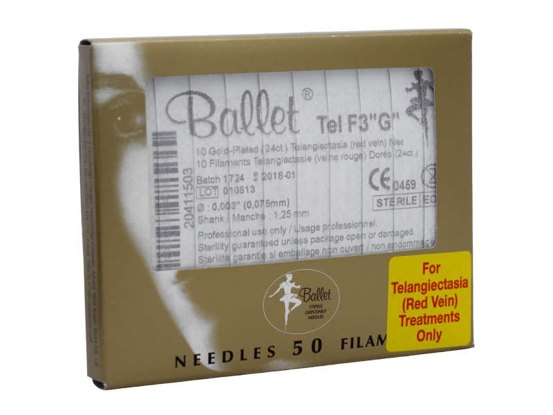 Epileringsnål Ballet Tela guld F  50 st