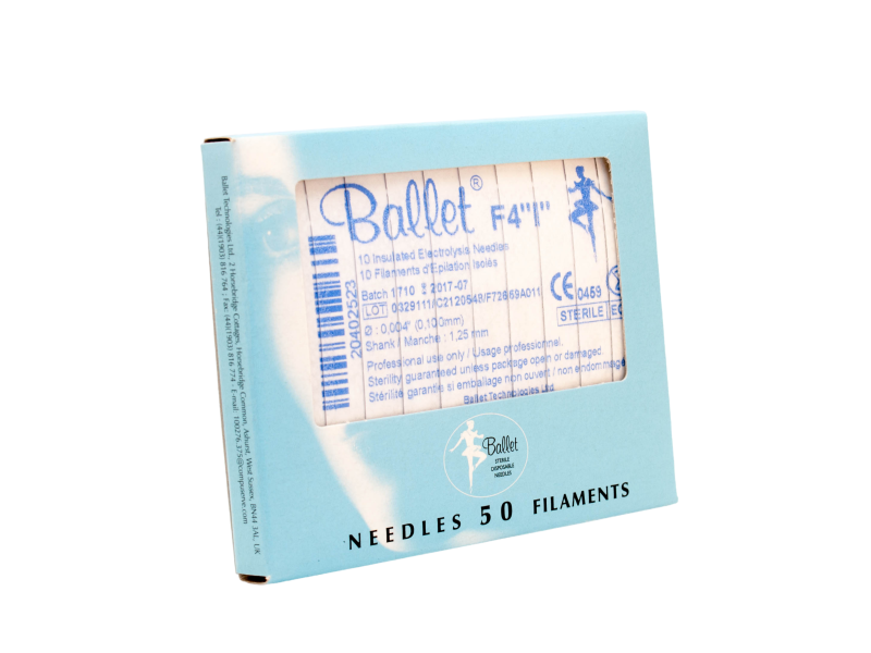 Epileringsnål Ballet isolerad F-skaft 50 st