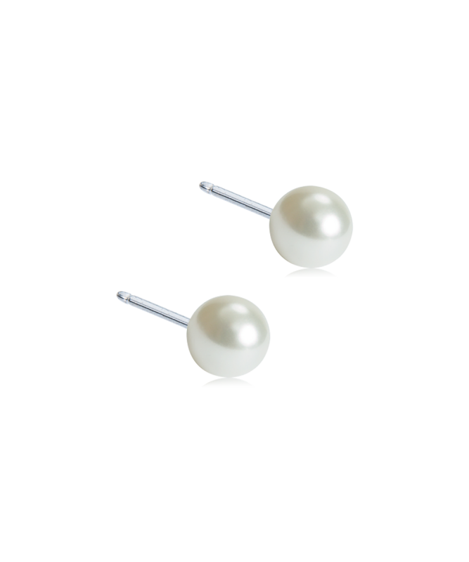 Örhänge N titanium pearl