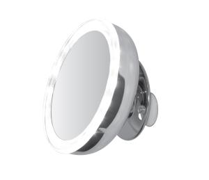 Spegel LED 130mm 5x först. sugpropp / magnet