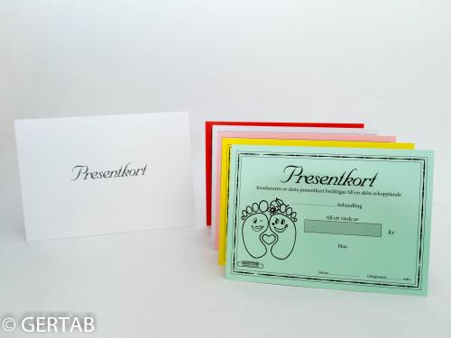 Presentkort med kuvert 50 st blandad fot