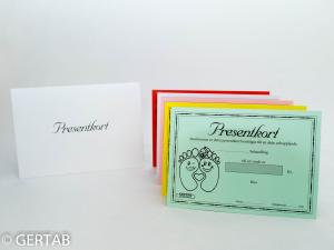 Presentkort med kuvert 50 st blandad fot