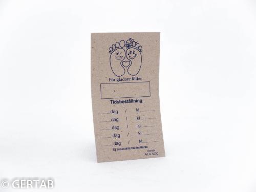 Standard time cards natural foot 250 pcs