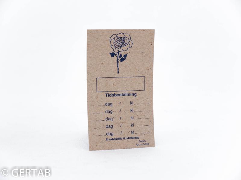 Tidkort standard natur blomma 250 st