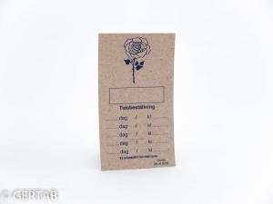 Tidkort standard natur blomma 250 st