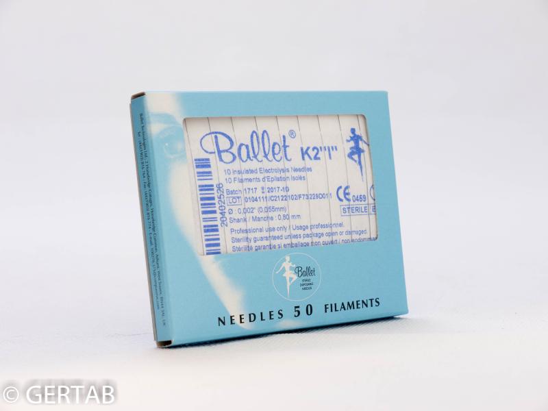 Epileringsnål Ballet isolerad K-skaft 50 st