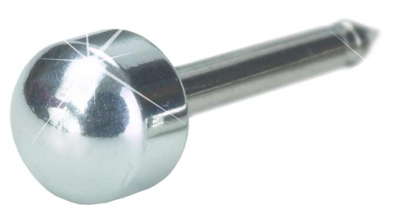 Med. ear S titanium plain 10 st