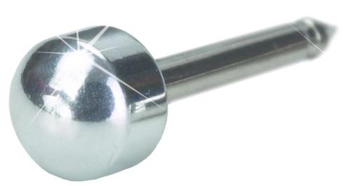 Med. ear S titanium plain 10 st