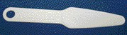 Fotfilsskaft plast vit