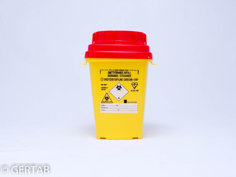 Burk riskavfall plast 2 L