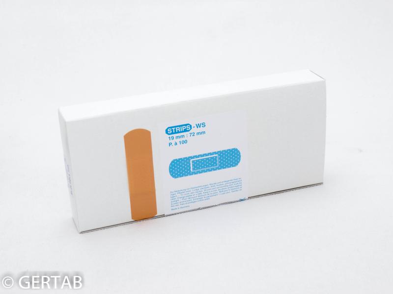 Plåster plast 19 x 72mm 100st/frp.