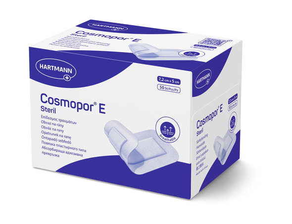 Cosmopor plaster 7,2 x 5 cm steril 50 stk./pakke.