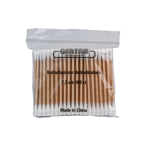 Bomuldspinde 7,5 cm 100 stk