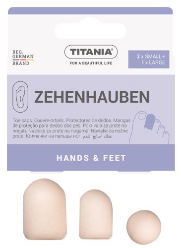 Foam Toe Caps 2/S,1/L Titania 5214