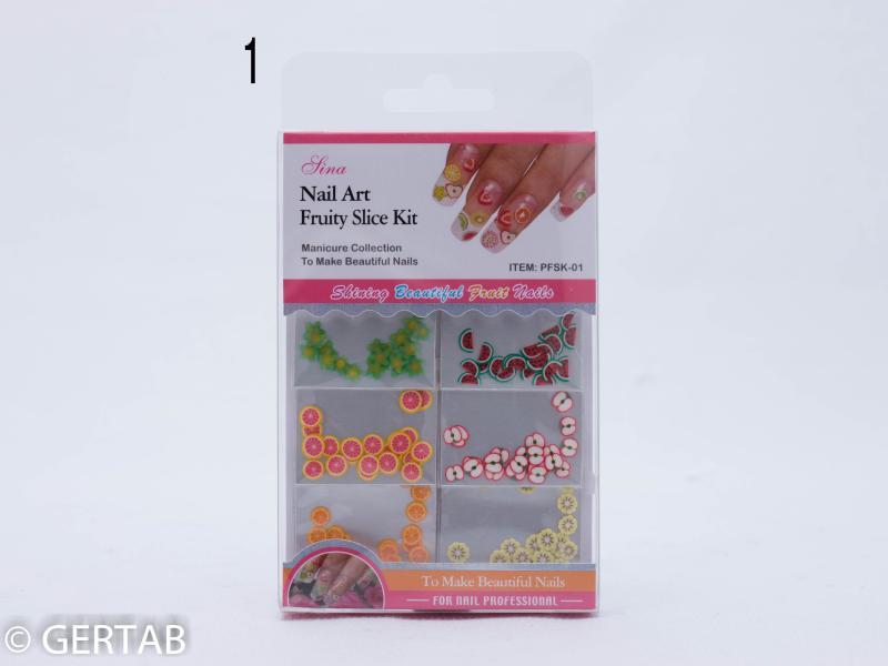 Nageldekor frukt 3-D 6x24 st